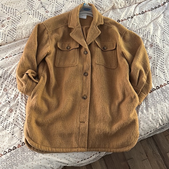 Camel colored Shacket - Picture 2 of 4